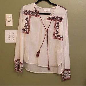 Tunic top, NWOT. perfect for fall, hand stitched!